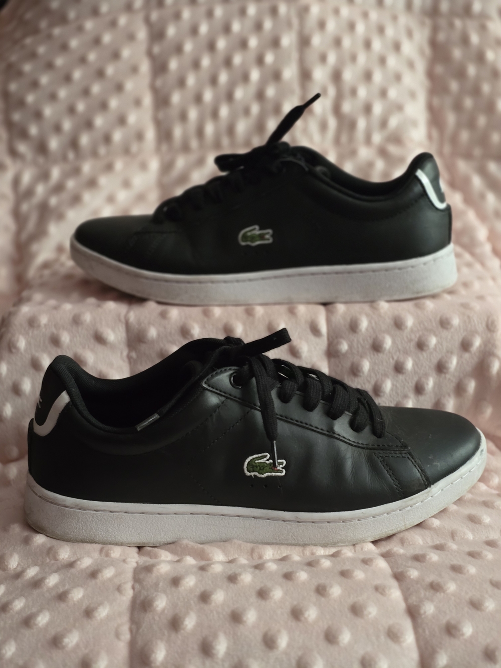 Lacoste Black Carnaby Evo Low-Top Sneakers
